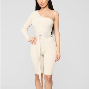 Fashion Nova “Hell’s Angel” biker short romper